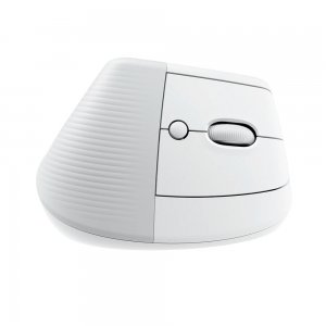 Mouse Logitech Lift Branco sem Fio Bluetooth USB Ergonômico