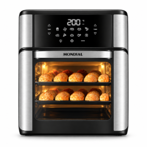 Air Fryer Mondial Forno Oven AFON-12L-BI Preto e Inox 12L 220v