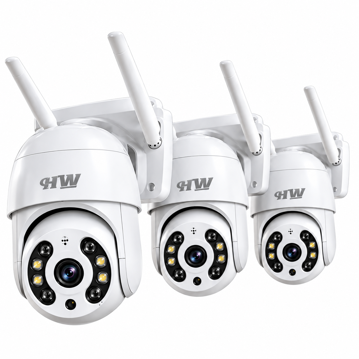 Kit 3 Câmeras Segurança Ip Interna Externa Wifi iCSee Infravermelho Prova D’Água